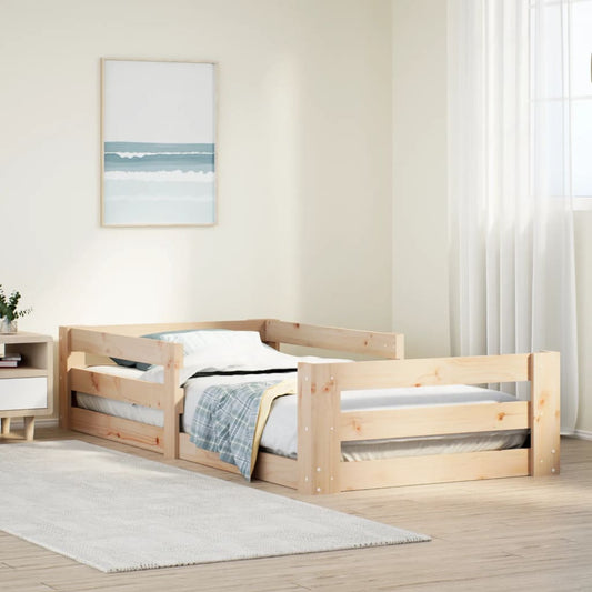 Letto senza Materasso 75x190 cm in Legno Massello Pino | homemem39