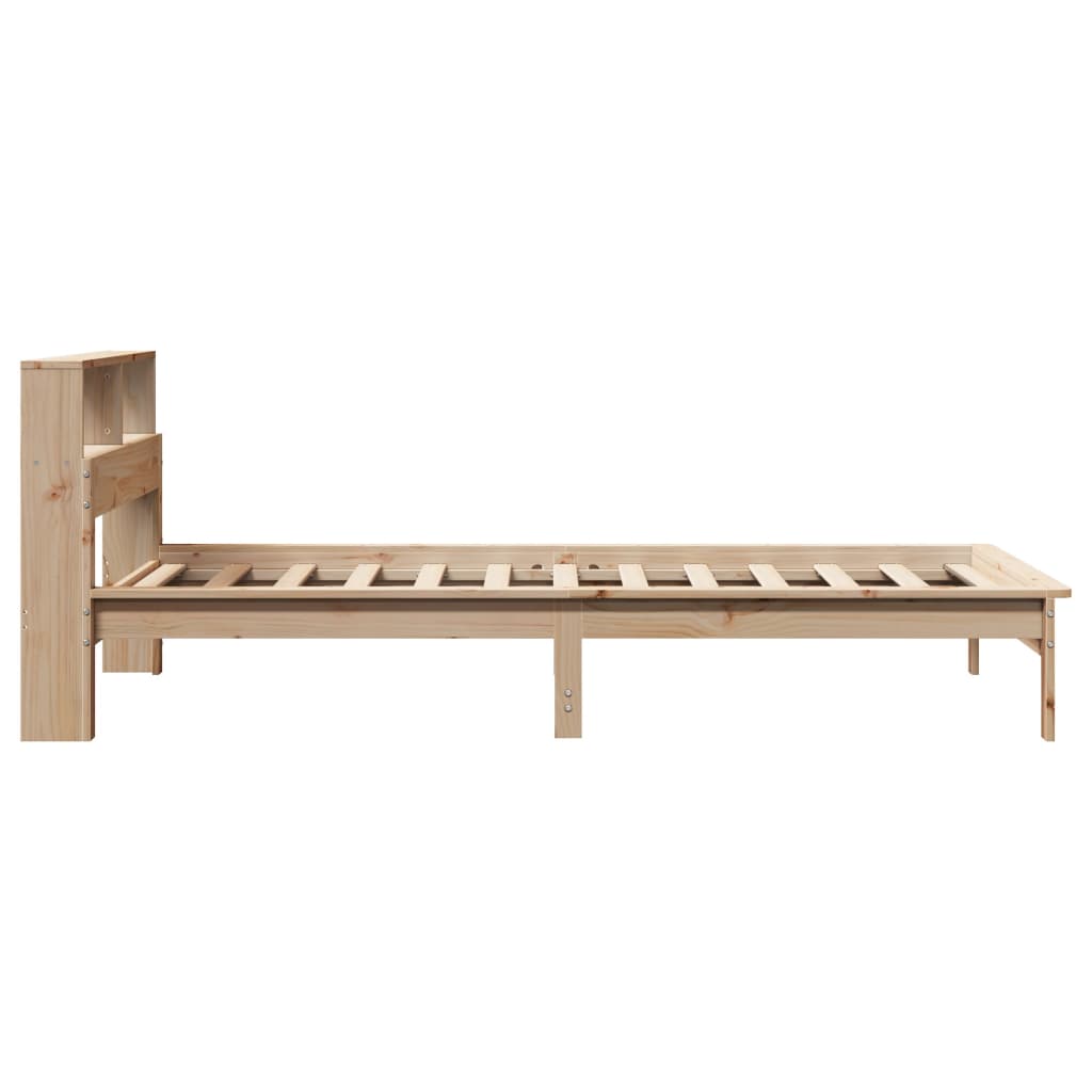 Letto Libreria senza Materasso 100x200 cm in Legno di Pino | homemem39