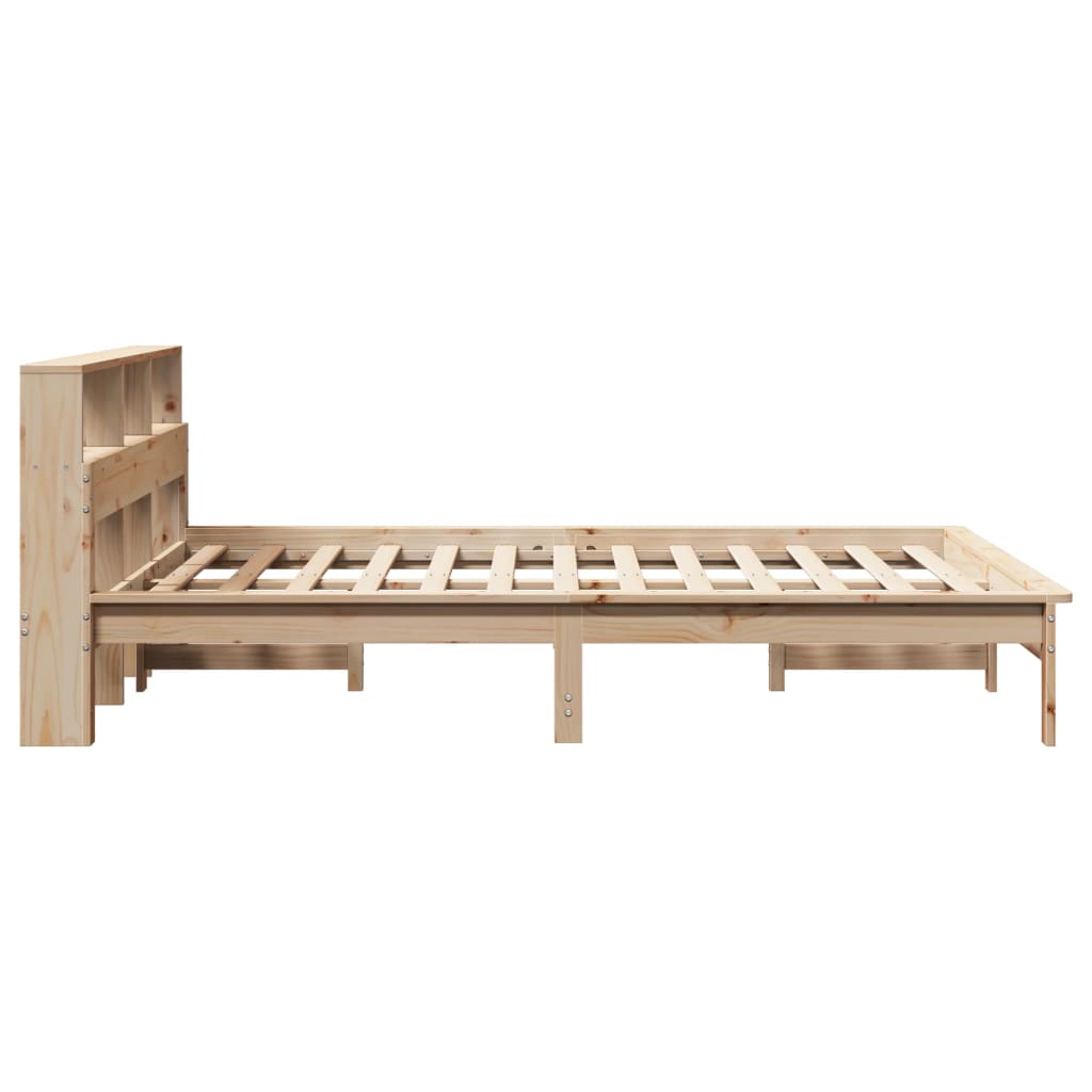 Letto Libreria senza Materasso 120x190 cm in Legno di Pino | homemem39