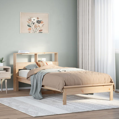 Letto Libreria senza Materasso 90x190 cm Legno Massello Pino | homemem39