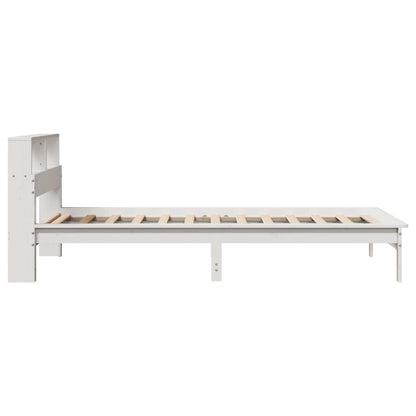 Letto Libreria senza Materasso Bianco 90x190 cm Massello Pino | homemem39