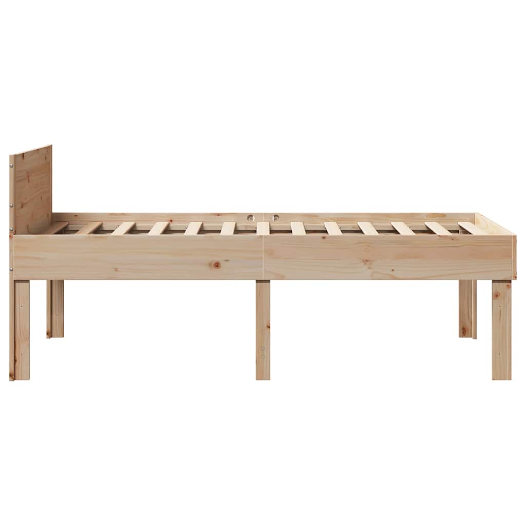 Letto senza Materasso 75x190 cm in Legno Massello Pino | homemem39