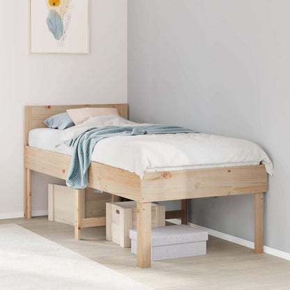 Letto senza Materasso 75x190 cm in Legno Massello Pino | homemem39