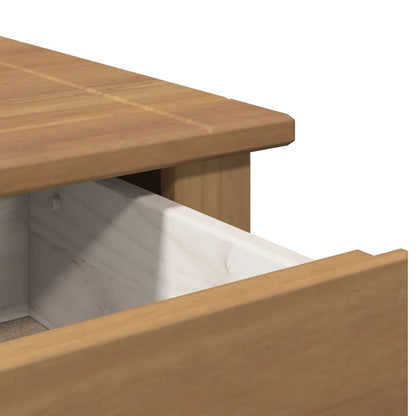 Comodino Panama 46x40x57 cm in Legno Massello di Pino - homemem39