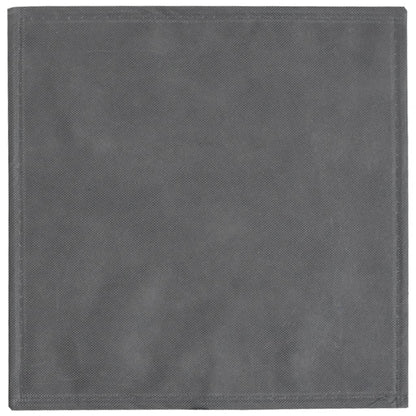 Scatole Portaoggetti 10pz Grigio 32x32x32cm Tessuto non Tessuto - homemem39