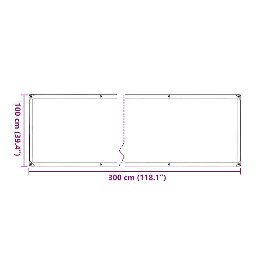 Copertura per Piante con Occhielli 1x3 m in Polietilene | homemem39