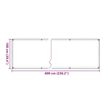 Copertura per Piante con Occhielli 1x6 m in Polietilene | homemem39