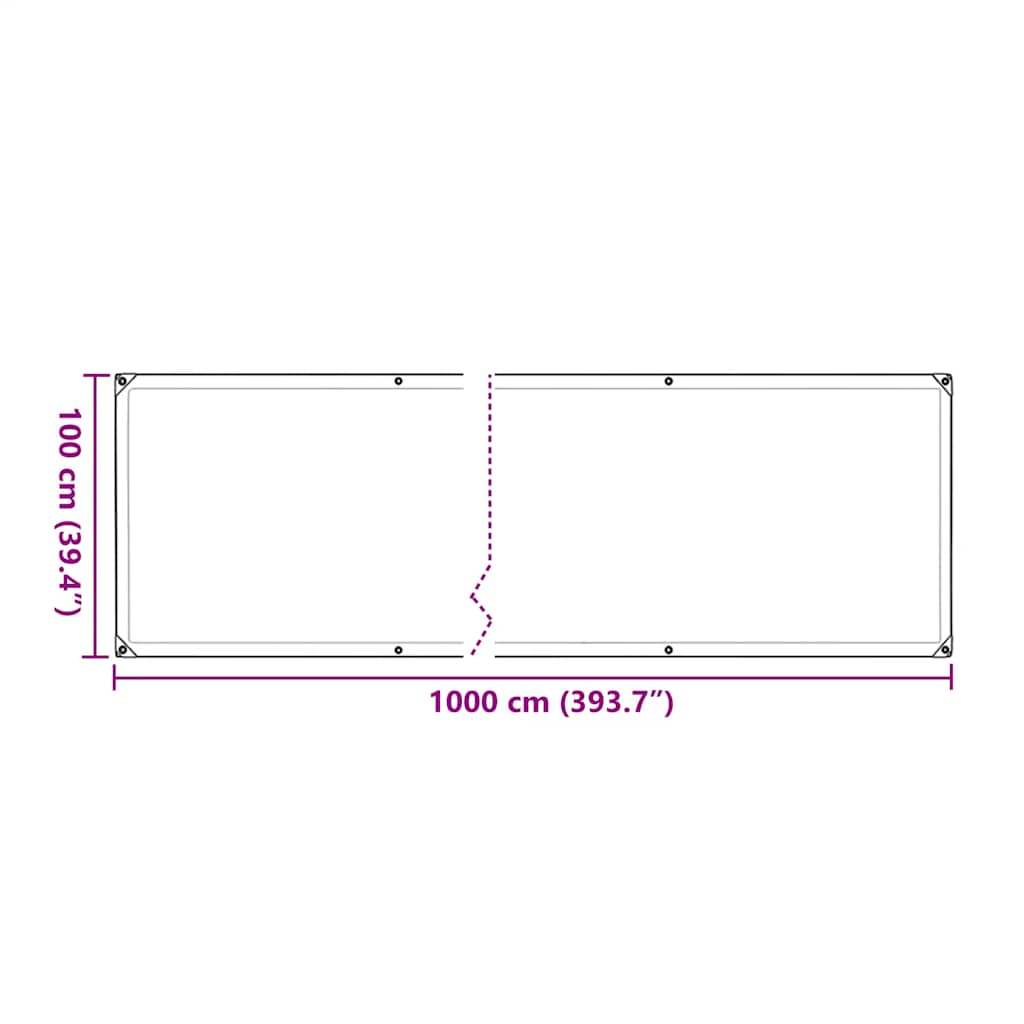 Copertura per Piante con Occhielli 1x10 m in Polietilene | homemem39