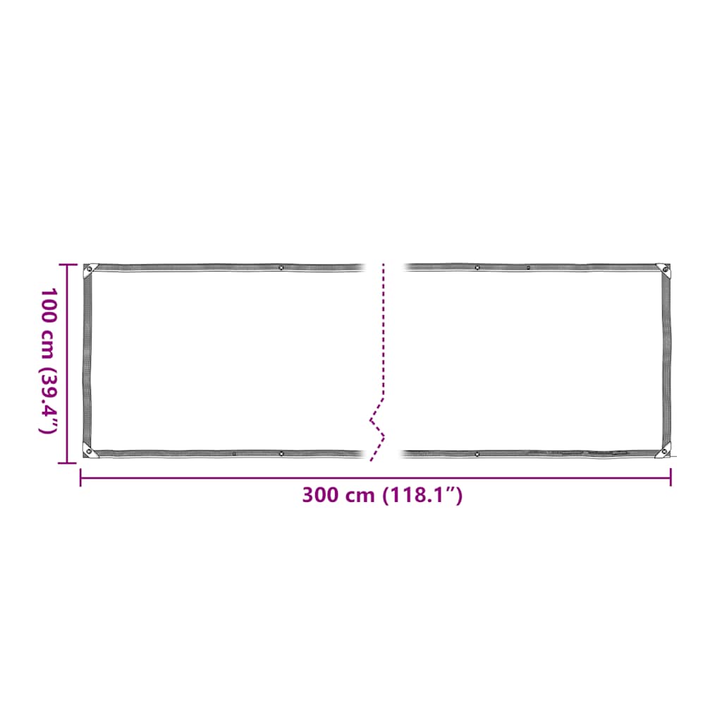 Copertura per Piante con Occhielli 1x3 m in Polietilene | homemem39
