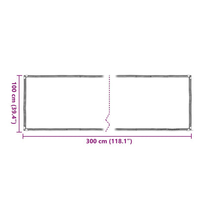 Copertura per Piante con Occhielli 1x3 m in Polietilene | homemem39
