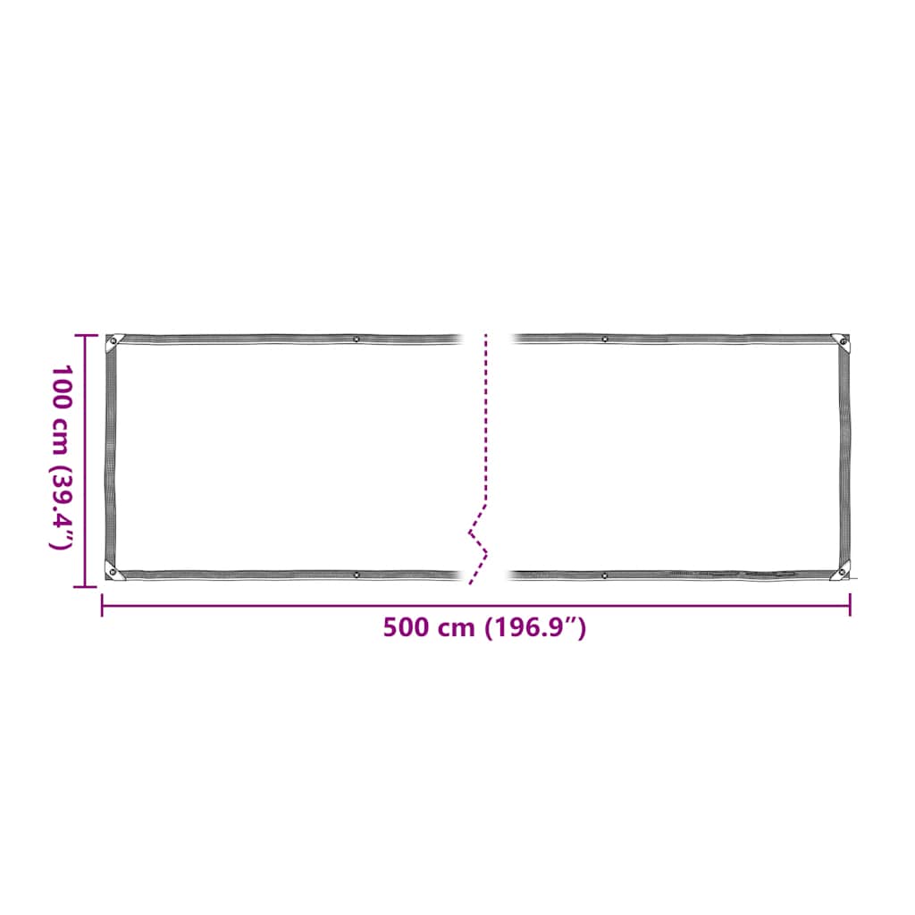 Copertura per Piante con Occhielli 1x5 m in Polietilene | homemem39