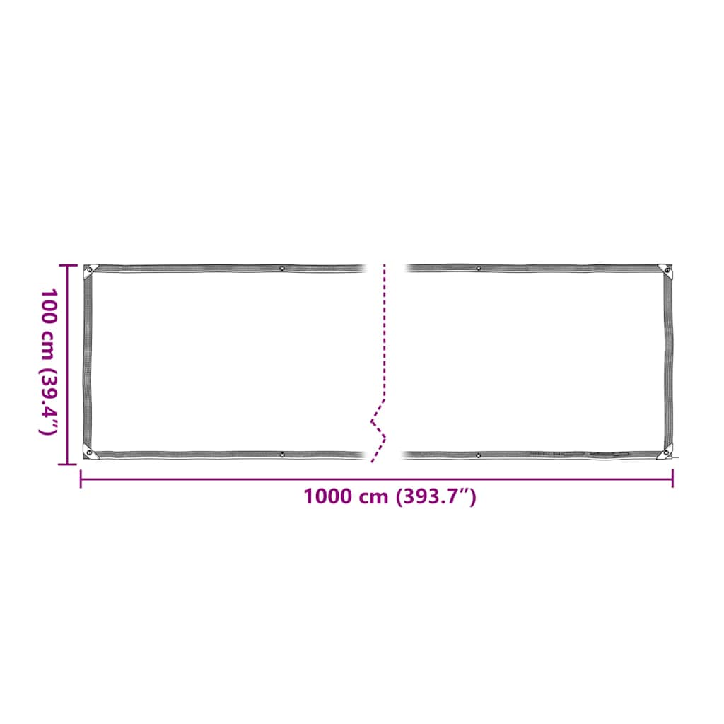 Copertura per Piante con Occhielli 1x10 m in Polietilene | homemem39