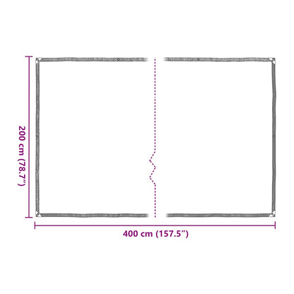 Copertura per Piante con Occhielli 2x4 m in Polietilene | homemem39