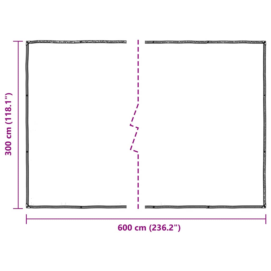 Copertura per Piante con Occhielli 3x6 m in Polietilene | homemem39