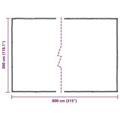 Copertura per Piante con Occhielli 3x8 m in Polietilene | homemem39
