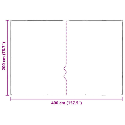 Copertura per Piante con Occhielli 2x4 m in PVC | homemem39