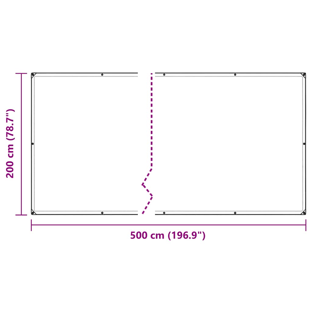 Copertura per Piante con Occhielli 2x5 m in PVC | homemem39