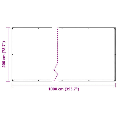 Copertura per Piante con Occhielli 2x10 m in PVC | homemem39