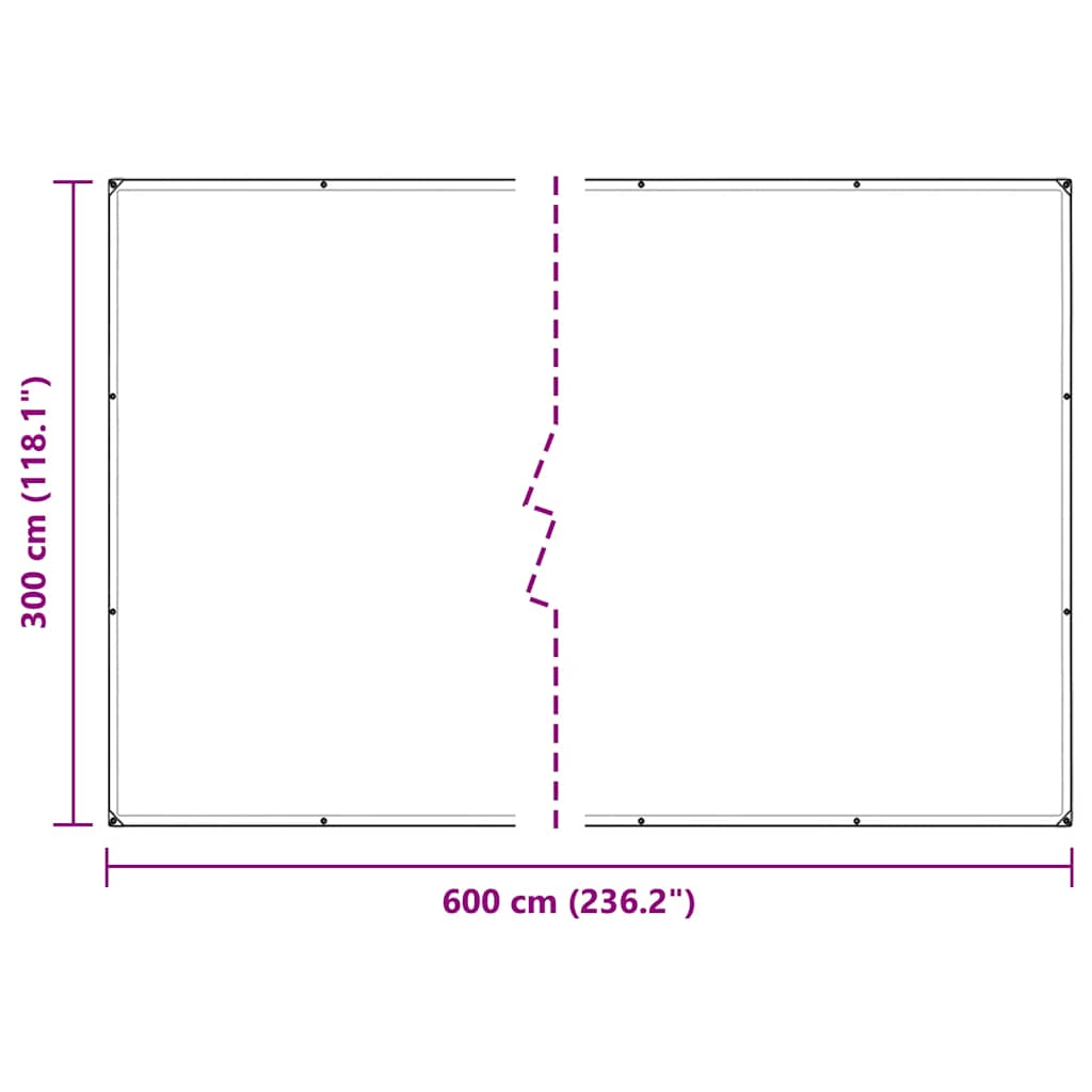 Copertura per Piante con Occhielli 3x6 m in PVC | homemem39