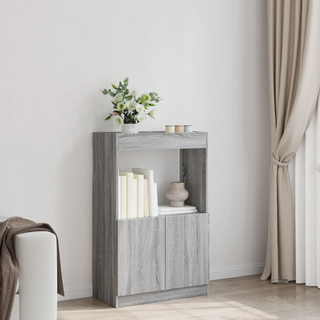 Credenza Grigio Sonoma 63x33x100 cm in Truciolato | homemem39