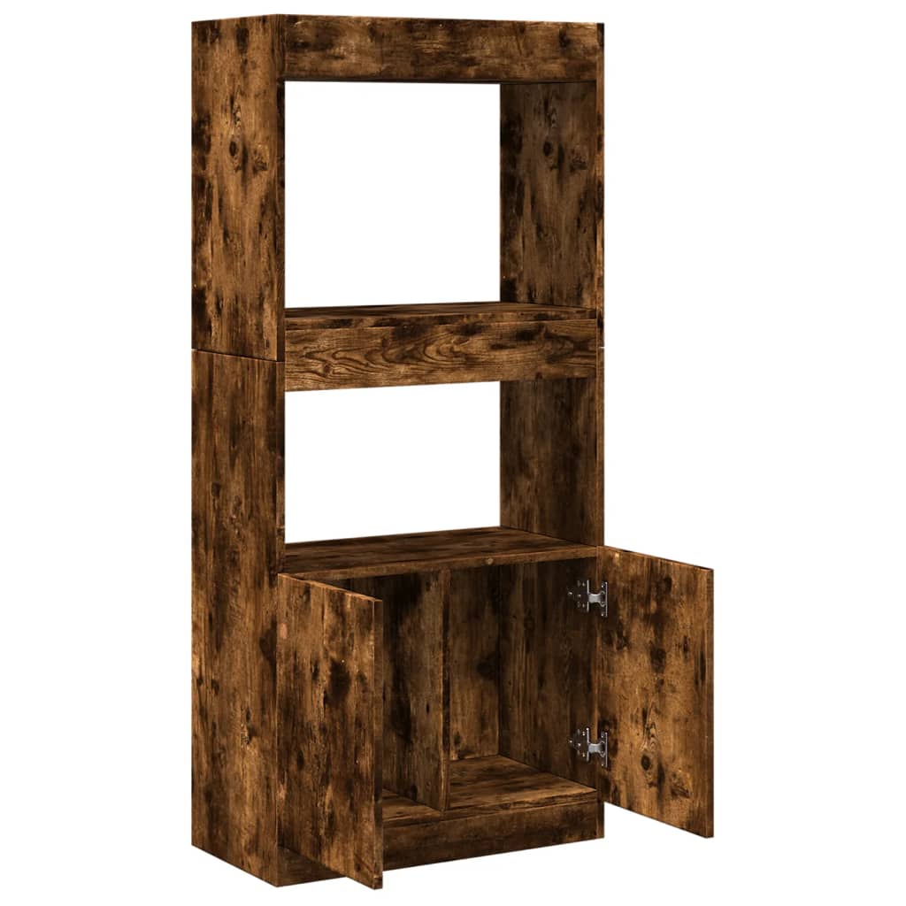 Credenza Rovere Fumo 63x33x140 in Truciolato | homemem39