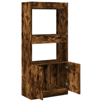 Credenza Rovere Fumo 63x33x140 in Truciolato | homemem39