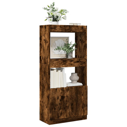 Credenza Rovere Fumo 63x33x140 in Truciolato | homemem39