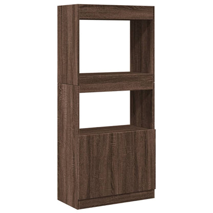 Credenza Rovere Marrone 63x33x140 cm in Truciolato | homemem39