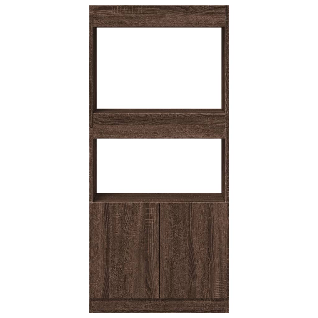 Credenza Rovere Marrone 63x33x140 cm in Truciolato | homemem39
