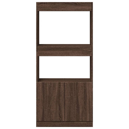 Credenza Rovere Marrone 63x33x140 cm in Truciolato | homemem39