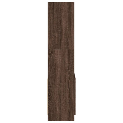 Credenza Rovere Marrone 63x33x140 cm in Truciolato | homemem39