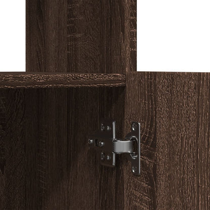Credenza Rovere Marrone 63x33x140 cm in Truciolato | homemem39