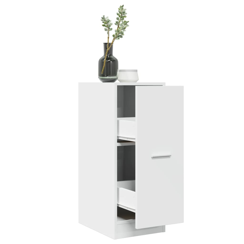 Mobiletto da Farmacia Bianco 30x41x77,5 cm Legno Agglomerato | homemem39