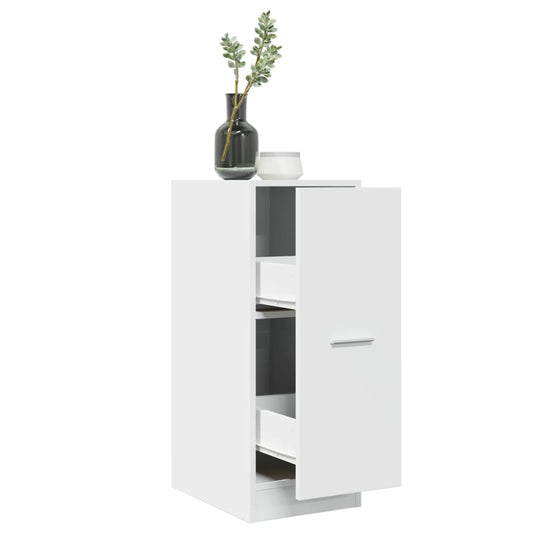 Mobiletto da Farmacia Bianco 30x41x77,5 cm Legno Agglomerato | homemem39