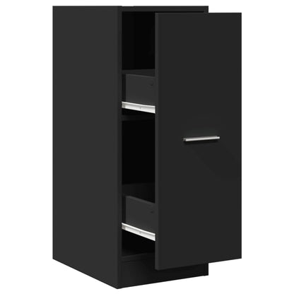 Armadietto da Farmacia Nero 30x41x77,5 cm in Truciolato | homemem39