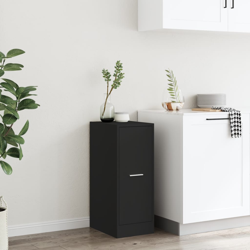 Armadietto da Farmacia Nero 30x41x77,5 cm in Truciolato | homemem39
