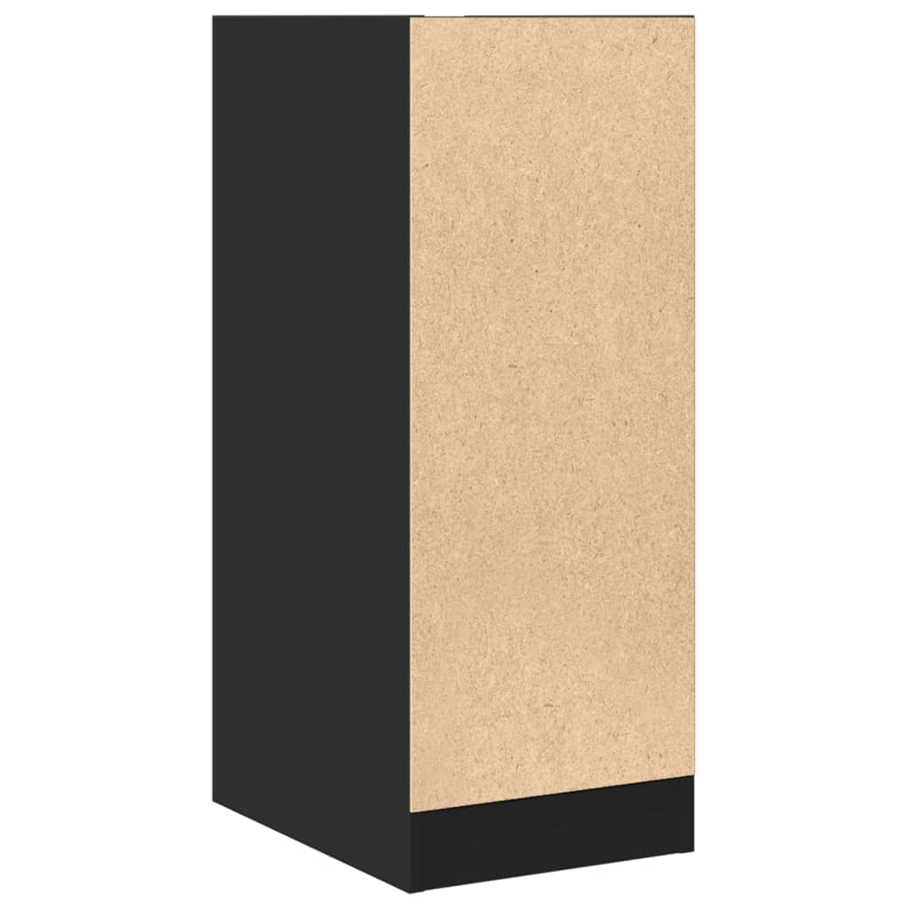 Armadietto da Farmacia Nero 30x41x77,5 cm in Truciolato | homemem39