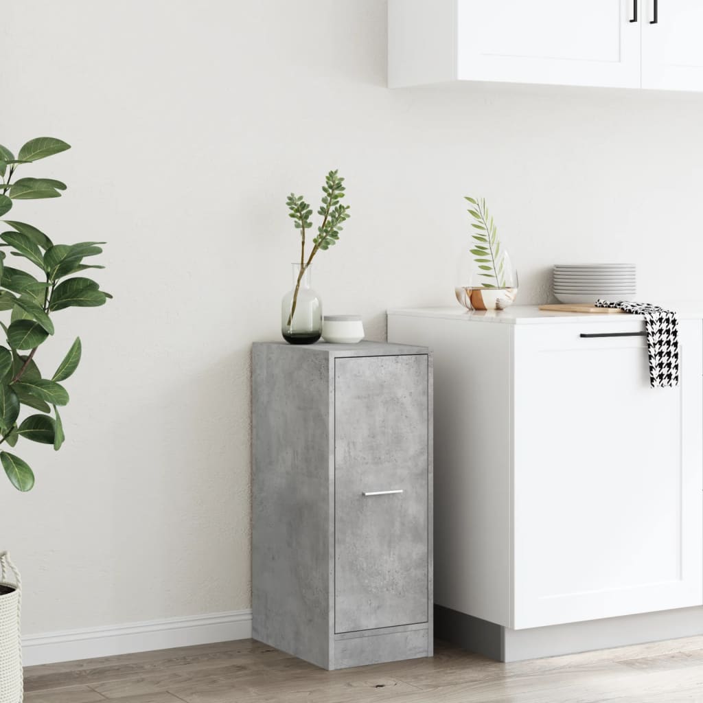 Armadietto da Farmacia Grigio Cemento 30x41x77,5 cm Truciolato | homemem39