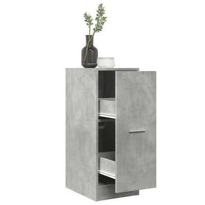 Armadietto da Farmacia Grigio Cemento 30x41x77,5 cm Truciolato | homemem39