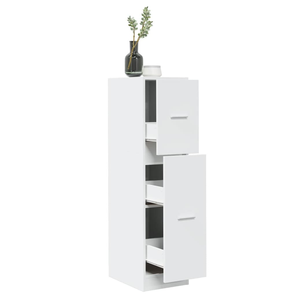 Armadietto da Farmacia Bianco 30x41x118 cm in Truciolato | homemem39