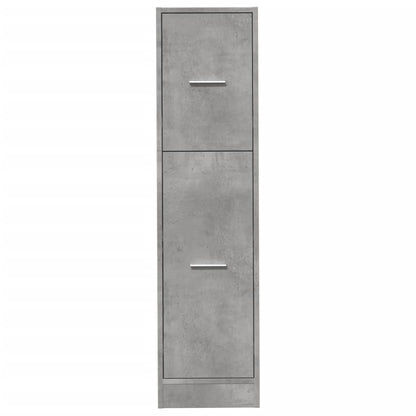 Armadietto da Farmacia Grigio Cemento 30x41x118 cm Truciolato | homemem39