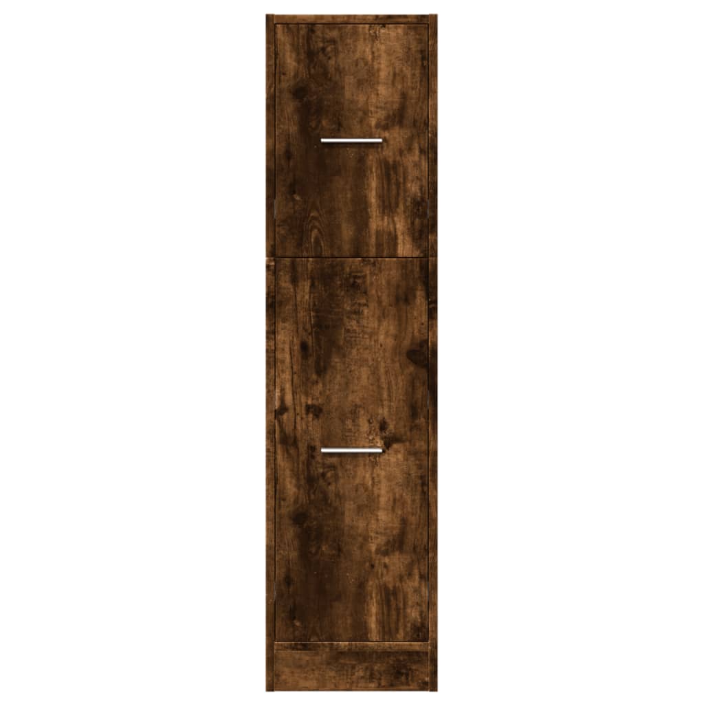 Armadietto da Farmacia Rovere Fumo 30x41x118 cm in Truciolato | homemem39