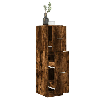 Armadietto da Farmacia Rovere Fumo 30x41x118 cm in Truciolato | homemem39