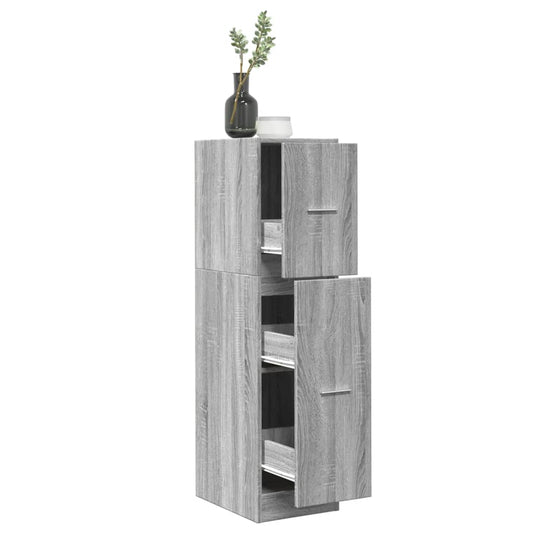 Armadietto da Farmacia Grigio Sonoma 30x41x118 cm in Truciolato | homemem39