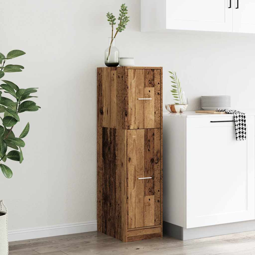 Armadietto da Farmacia Legno Vecchio 30x41x118 cm in Truciolato | homemem39
