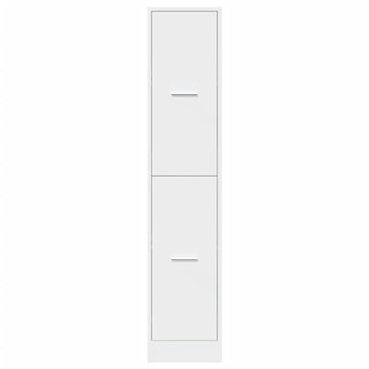 Mobiletto da Farmacia Bianco 30x41x144,5 cm Legno Agglomerato | homemem39