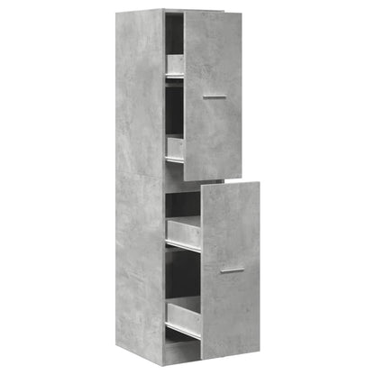 Armadietto da Farmacia Grigio Cemento 30x41x144,5 cm Truciolato | homemem39