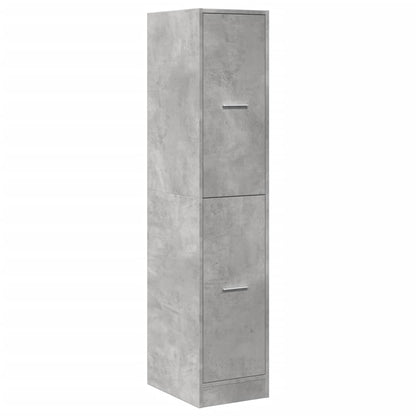 Armadietto da Farmacia Grigio Cemento 30x41x144,5 cm Truciolato | homemem39