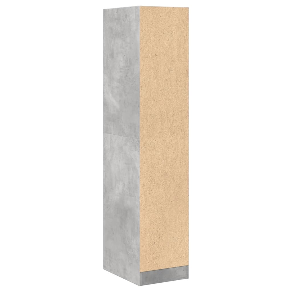 Armadietto da Farmacia Grigio Cemento 30x41x144,5 cm Truciolato | homemem39