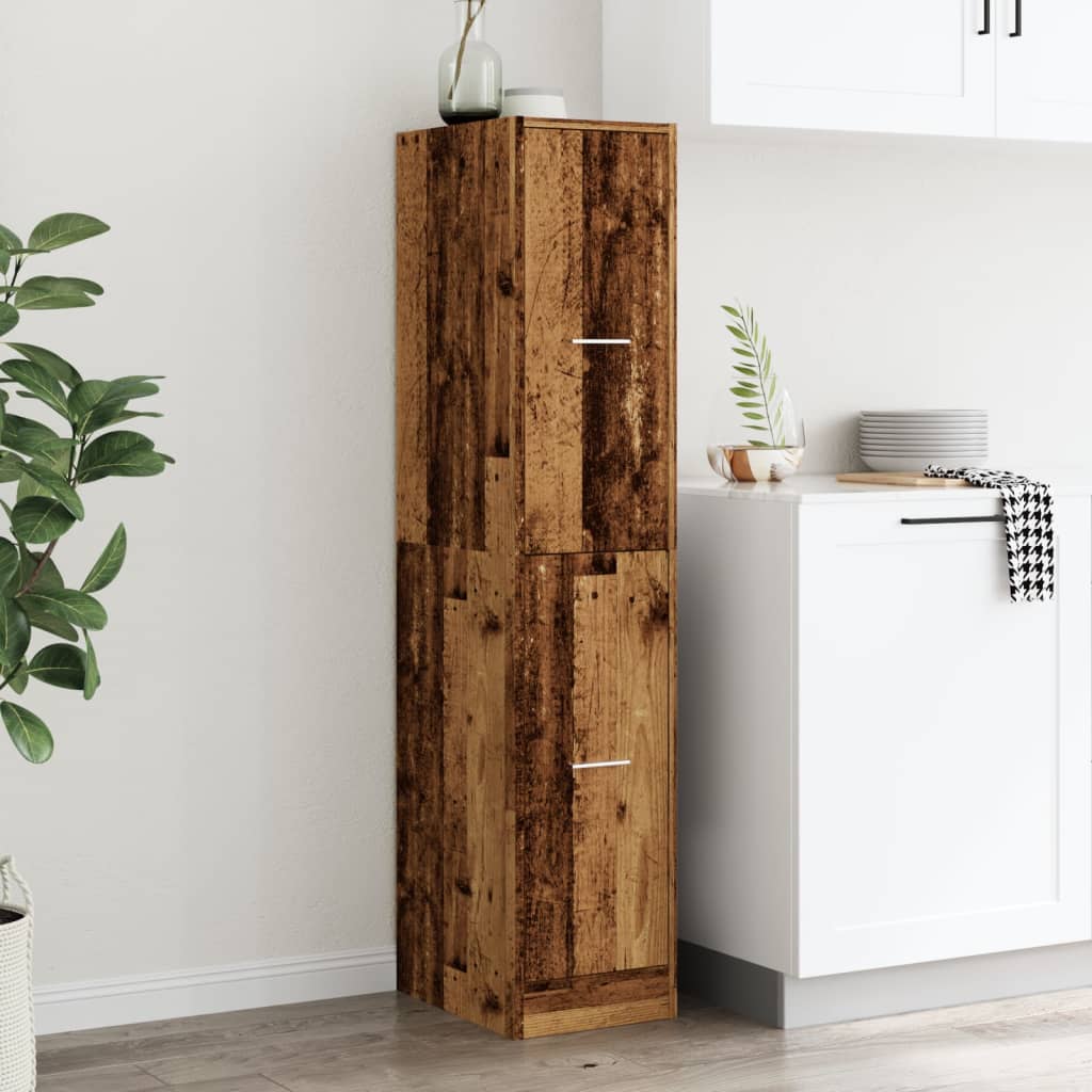Armadietto da Farmacia Legno Vecchio 30x41x144,5 cm Truciolato | homemem39